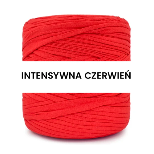 T-shirt Yarn Cotton Spaghetti / intensywna czerwień
