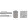 PREMIUM sznurek bawełniany by KOKONKI 5mm / rolka 100m / brąz