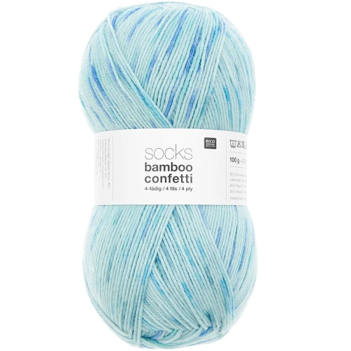 Włóczka skarpetkowa Rico Design Socks Bamboo Confetti 054