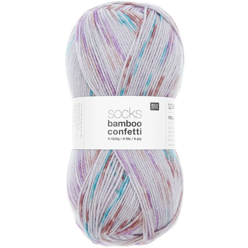 Włóczka skarpetkowa Rico Design Socks Bamboo Confetti 053