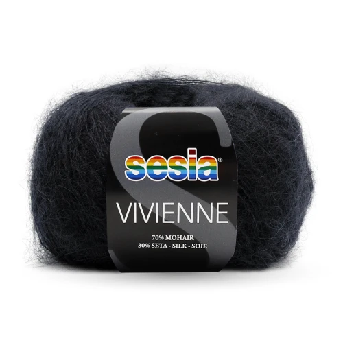 Włóczka Sesia Vivienne 0067 / czerń