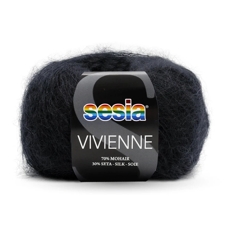 Włóczka Sesia Vivienne 0067 / czerń