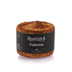 Włóczka / nić fantazyjna  z cekinami Rosarios 4 Paillettes 05 / rudy / 25g