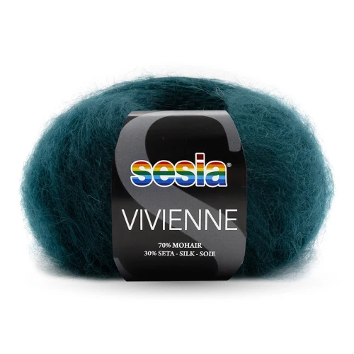 Włóczka Sesia Vivienne 0870 / butelkowa zieleń