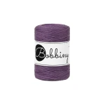 Sznurek skręcany bawełniany Bobbiny Macrame Cord  / Fioletowy / Violet / 1.5mm / 100m