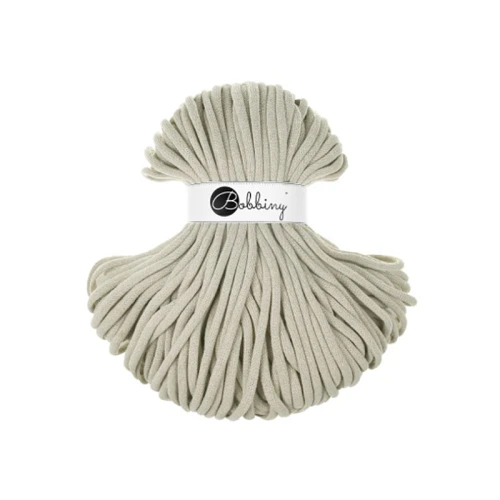 Sznurek pleciony bawełniany Bobbiny Jumbo / Jasny Oliwkowy / Pale Olive / 9mm / 100m