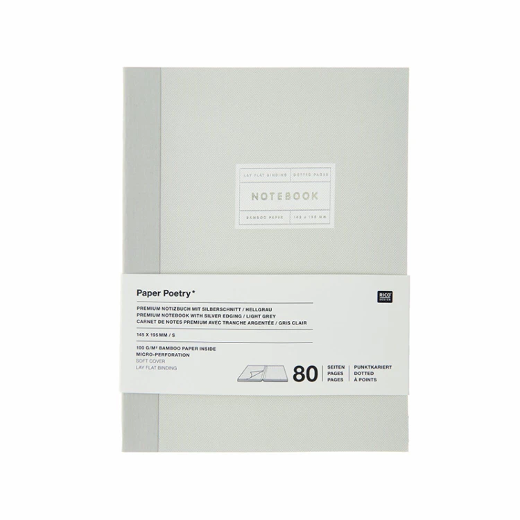 Notes Rico Design / 145 x 195 mm / szary / 302207