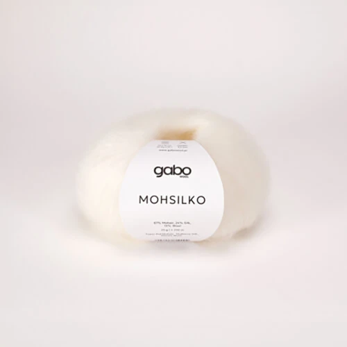 Włóczka Gabo Wool Mohsilko 100 / biel