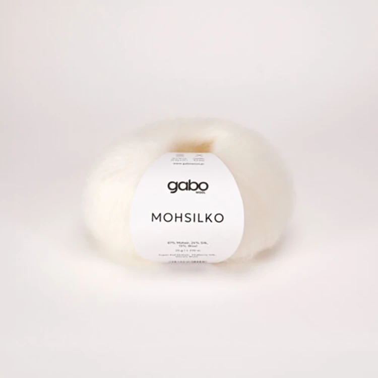 Włóczka Gabo Wool Mohsilko 100 / biel