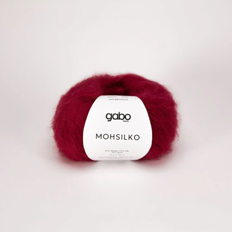 Włóczka Gabo Wool Mohsilko 4015 / wino