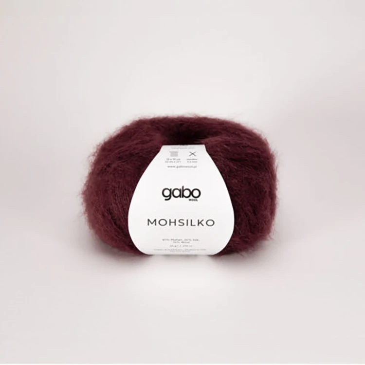 Włóczka Gabo Wool Mohsilko 4212 / burgund