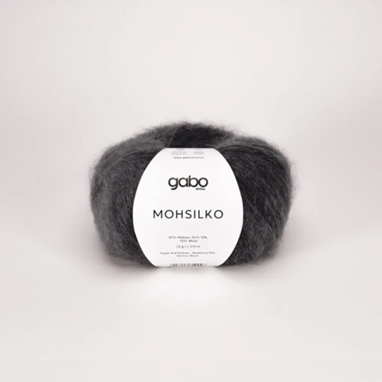 Włóczka Gabo Wool Mohsilko 4403 / grafitowa stal