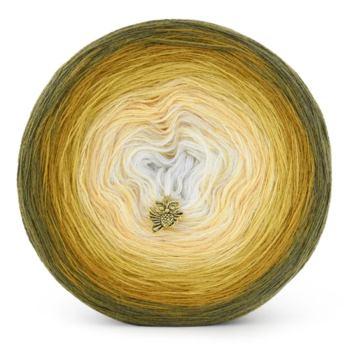 KOKONEK Merino 837 - Guacamole/musztarda/złoty/żółty/krem