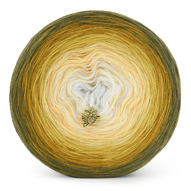 KOKONEK Merino 837 - Guacamole/musztarda/złoty/żółty/krem