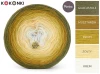 KOKONEK Merino 837 - Guacamole/musztarda/złoty/żółty/krem