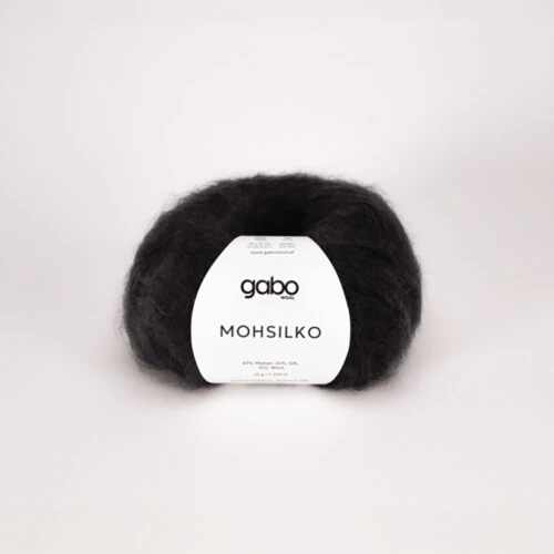 Włóczka Gabo Wool Mohsilko 500 / czerń