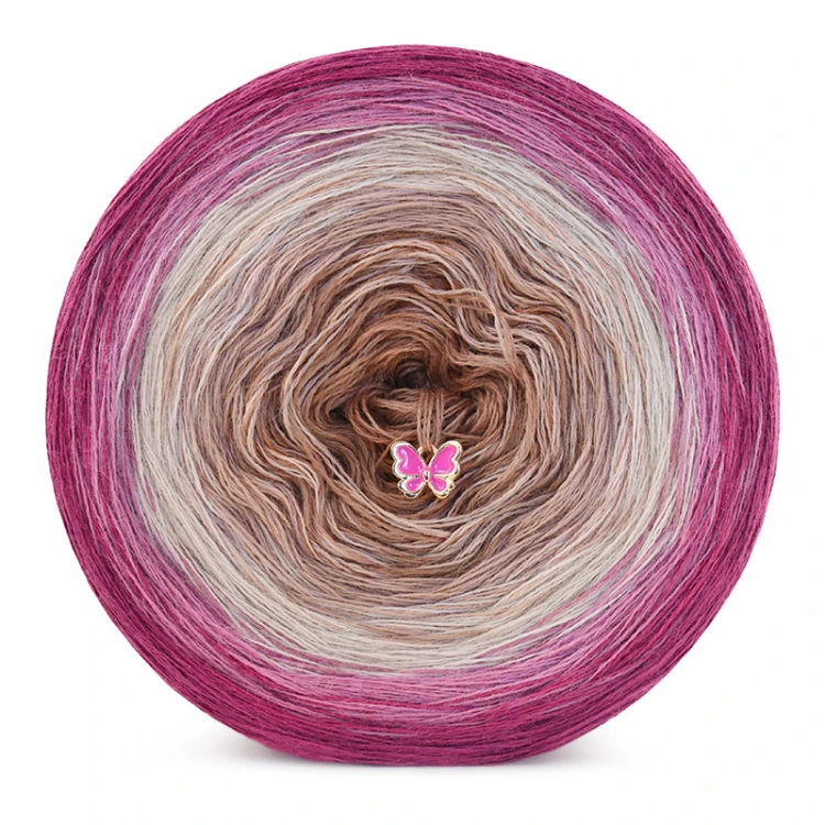 KOKONEK Merino 834 - Lody porzeczkowe/zgaszony róż/nude/zgaszona morela/terakota