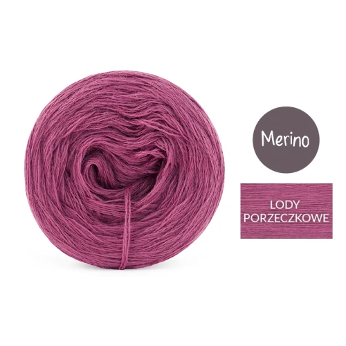 KOKONEK Mono Merino jeden kolor - lody porzeczkowe / 250m