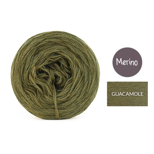 KOKONEK Mono Merino jeden kolor - guacamole / 250m