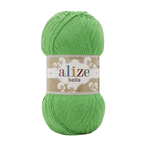 Włóczka Alize Bella 455 / intensywna zieleń / 100 g