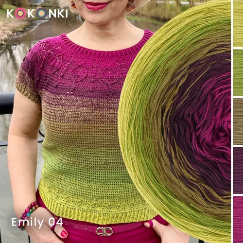 KOKONEK Nature NT079 Emily 04 - Awokado/pesto/ciemna oliwka/wino/jeżyna