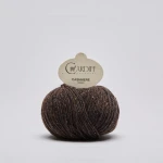 Włóczka Cardiff Cashmere Classic 305 / neon / czekolada tweed