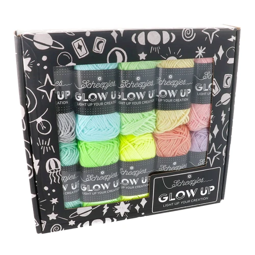 Zestaw włóczek Scheepjes Glow Up / 10 x 25 g