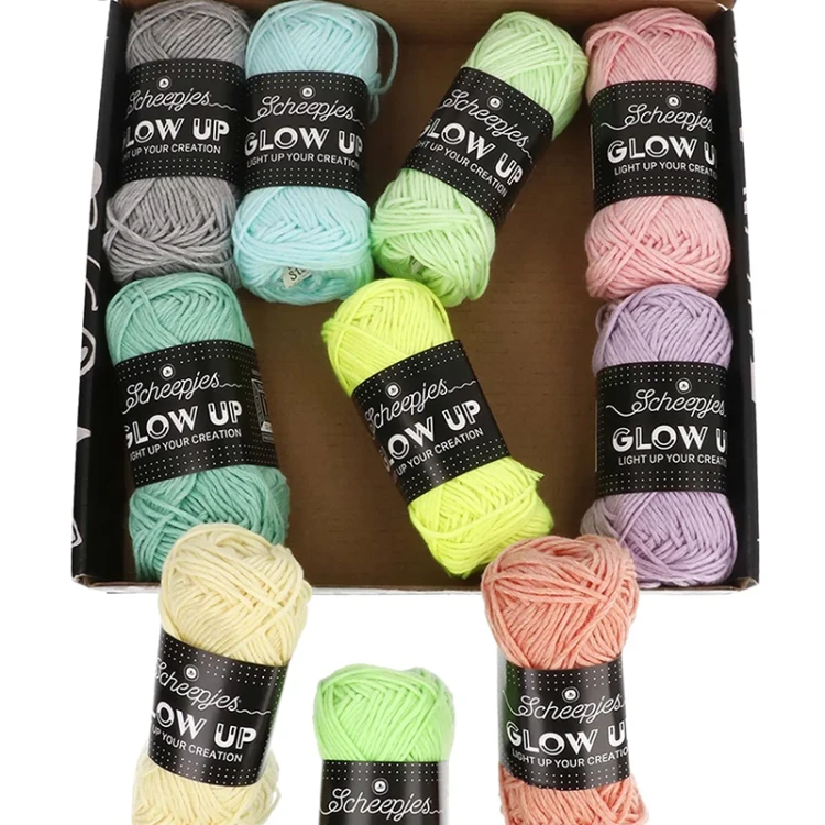 Zestaw włóczek Scheepjes Glow Up / 10 x 25 g