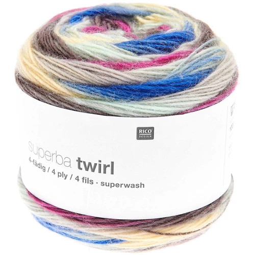 Włóczka skarpetkowa Rico Design Superba Twirl 4ply 008