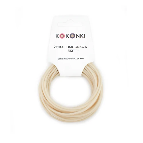 Żyłka pomocnicza KOKONKI - 5m / 2 mm / mleko owsiane