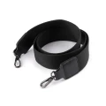 Uchwyt / rączka do torby taśma z karabińczykiem 113 cm / czerń - ciemny nikiel / 1 szt / 790898