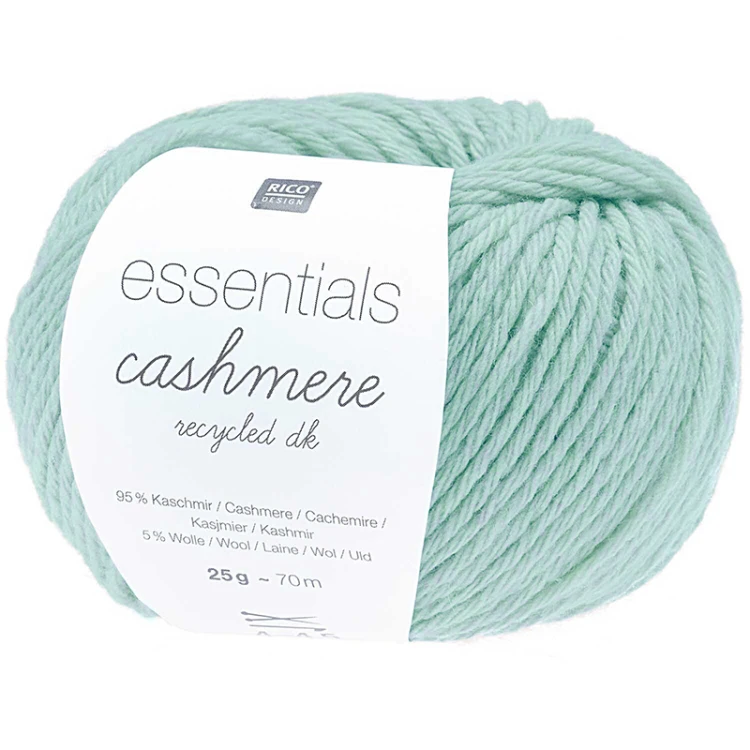 Włóczka Rico Design Essentials Cashmere Recycled DK 010 / mięta