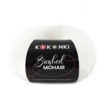Włóczka KOKONKI Brushed Mohair 001 / mleczny