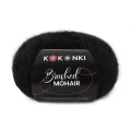 Włóczka KOKONKI Brushed Mohair 009 / czerń