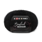 Włóczka KOKONKI Brushed Mohair 009 / czerń