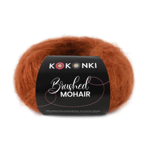 Włóczka KOKONKI Brushed Mohair 012 / wiewiórka