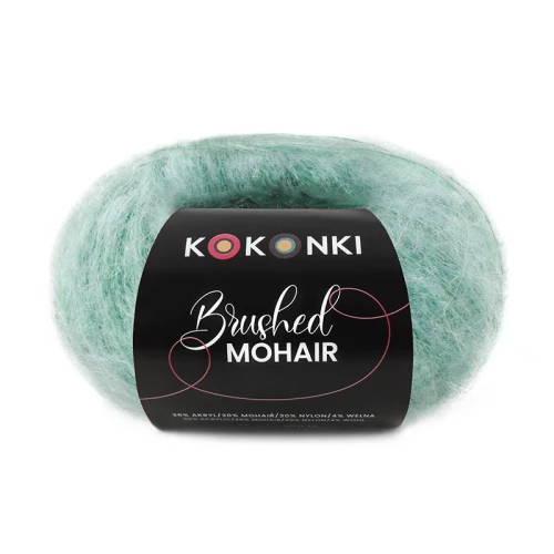Włóczka KOKONKI Brushed Mohair 016 / szałwia