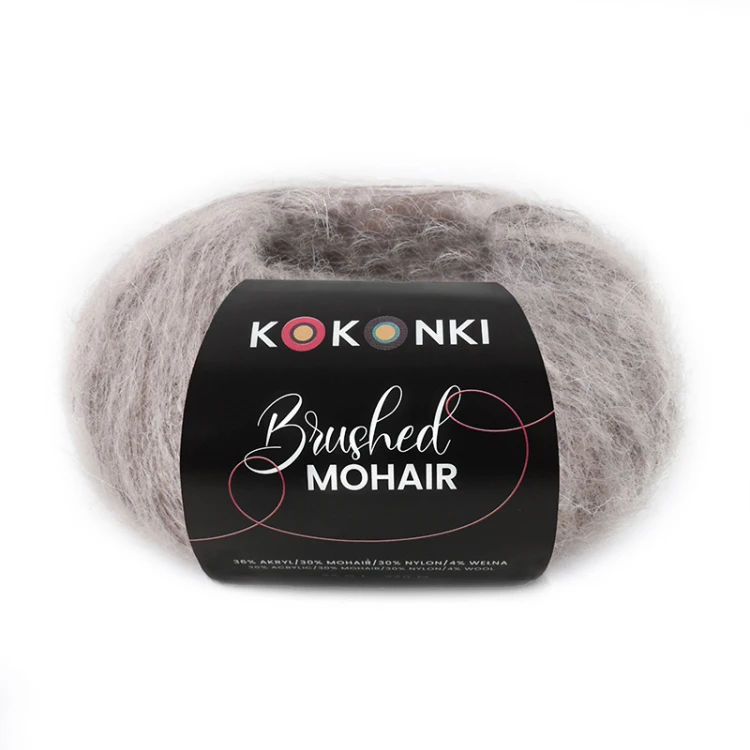 Włóczka KOKONKI Brushed Mohair 022 / frappe