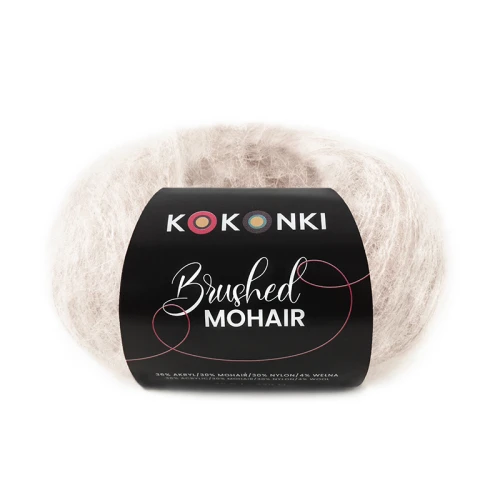 Włóczka KOKONKI Brushed Mohair 023 / szampan