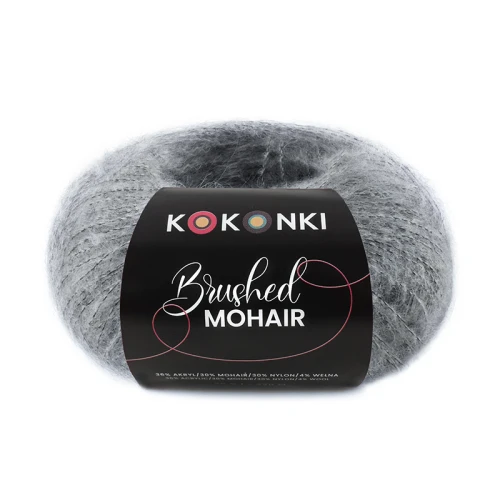 Włóczka KOKONKI Brushed Mohair 024 / zebra
