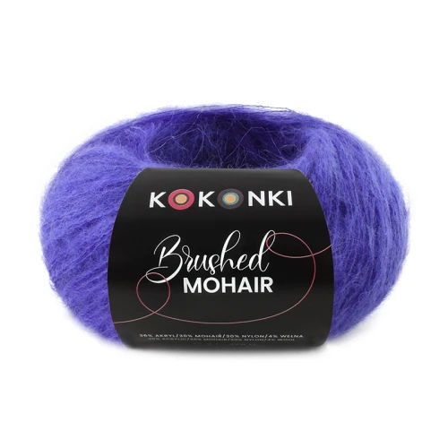 Włóczka KOKONKI Brushed Mohair 030 / hiacynt