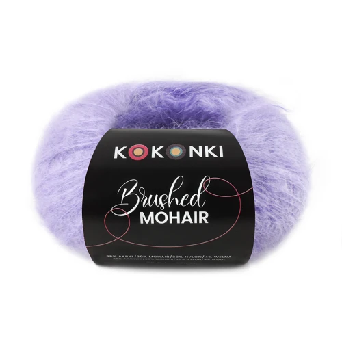 Włóczka KOKONKI Brushed Mohair 031 / fiołek