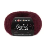 Włóczka KOKONKI Brushed Mohair 032 / burgund
