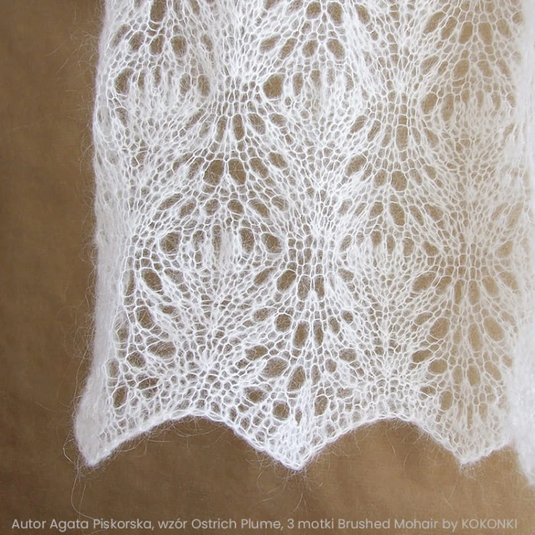 Autorka: Kinga Wnęk; wzór: Ostrich Plume