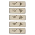 Zestaw metek altara / nubuk premium "Dzieło rąk" / śnieżka / beż / 20 x 60 mm / 5 szt.