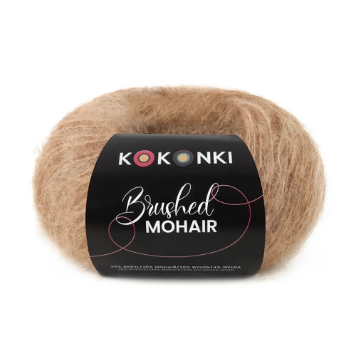 Włóczka KOKONKI Brushed Mohair 017 / camel