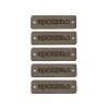 Zestaw metek nubuk premium "RĘKODZIEŁO" / mocca / 12 x 40 mm / 5 szt.