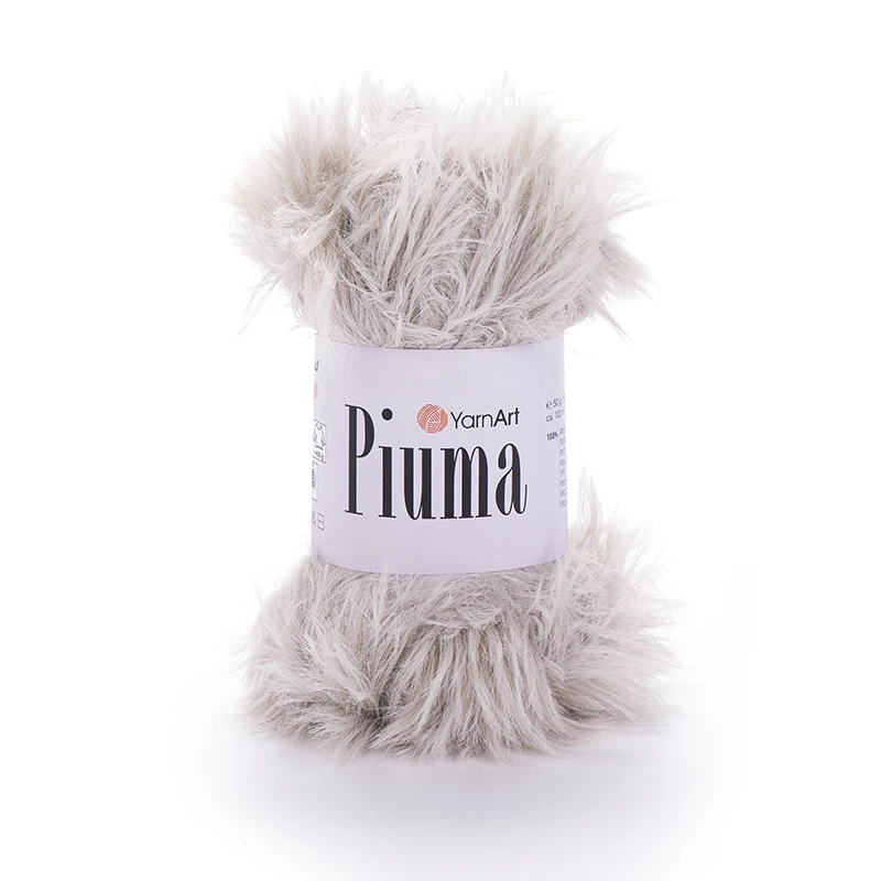 Włóczka YarnArt Piuma 4404 / szarobeżowy