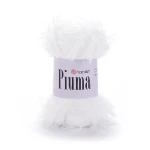 Włóczka YarnArt Piuma 4401 / biel