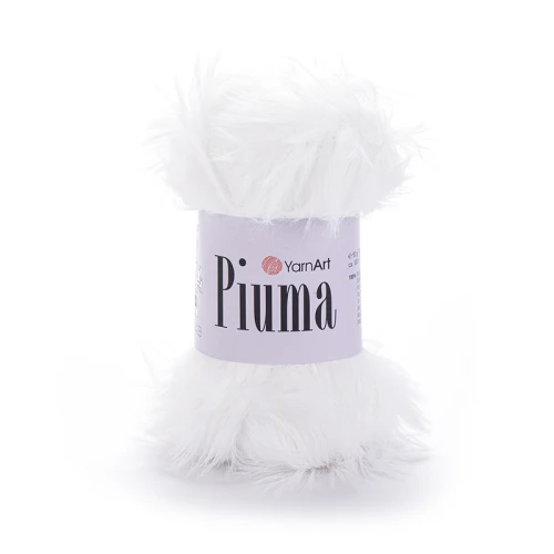 Włóczka YarnArt Piuma 4401 / biel
